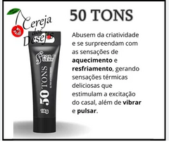 Gel 50 tons de cinza. Gel massagem corporal. Sensacoes