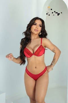 Conjunto Lingerie Básico Com bojo ideal para o dia a dia