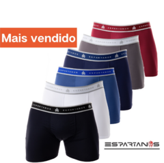 Kit com 5 Cueca Boxer Box Microfibra Adulto na internet