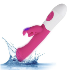 Vibrador de coelho, G-Spot Massage Stick, choque duplo, brinquedo do sexo, aparelho feminino, - Freire Company