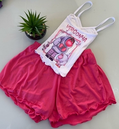 Baby doll / Pijama Cropped Sentimento ANIMACAO - loja online