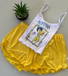 Baby doll / Pijama Cropped Sentimento ANIMACAO - comprar online