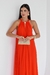 VESTIDO LONGO CREPE DE VISCOSE VERMELHO HIBISCO NATASHA - loja online