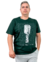 Camiseta Estampada Stone Age Microfone Verde