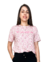 Blusinha Estampada Floral Rosa