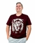 Camiseta Estampada Stone Age Leão Marsala - comprar online