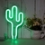 Adorno estilo Neon Cactus