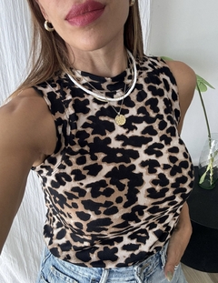 Musculosa animal print