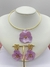 Conjunto Choker Aro e Brinco Orquídea - Ster bijuterias