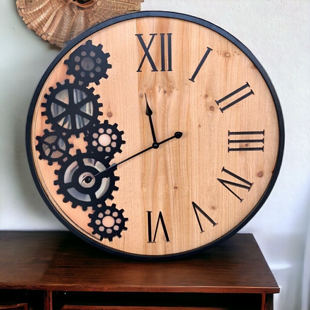 Reloj con engranajes visibles sale