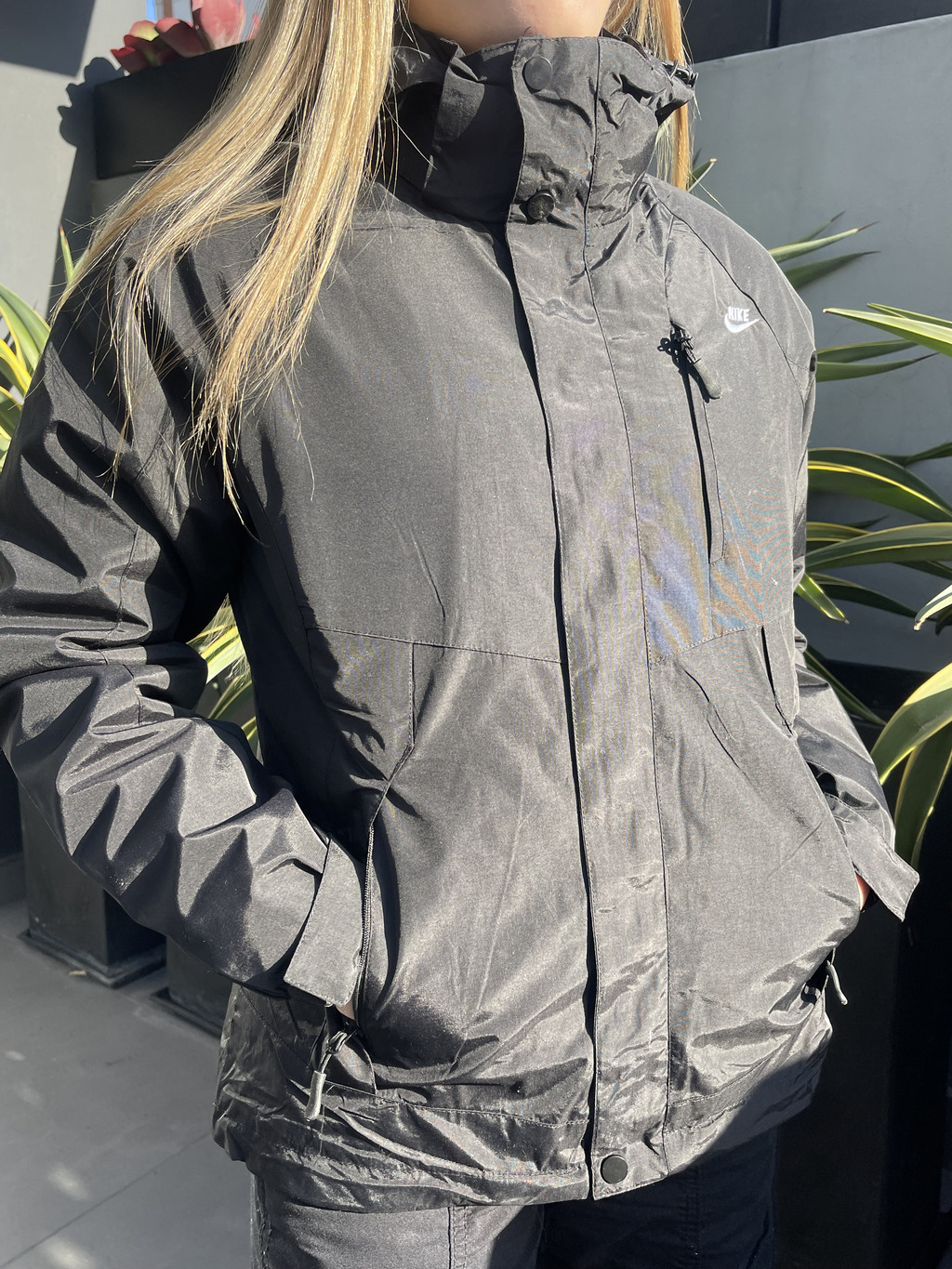 Campera Dama Nike Impermeable 2 En 1 Tienda Nuovo