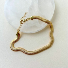 Pulseira malha dourado