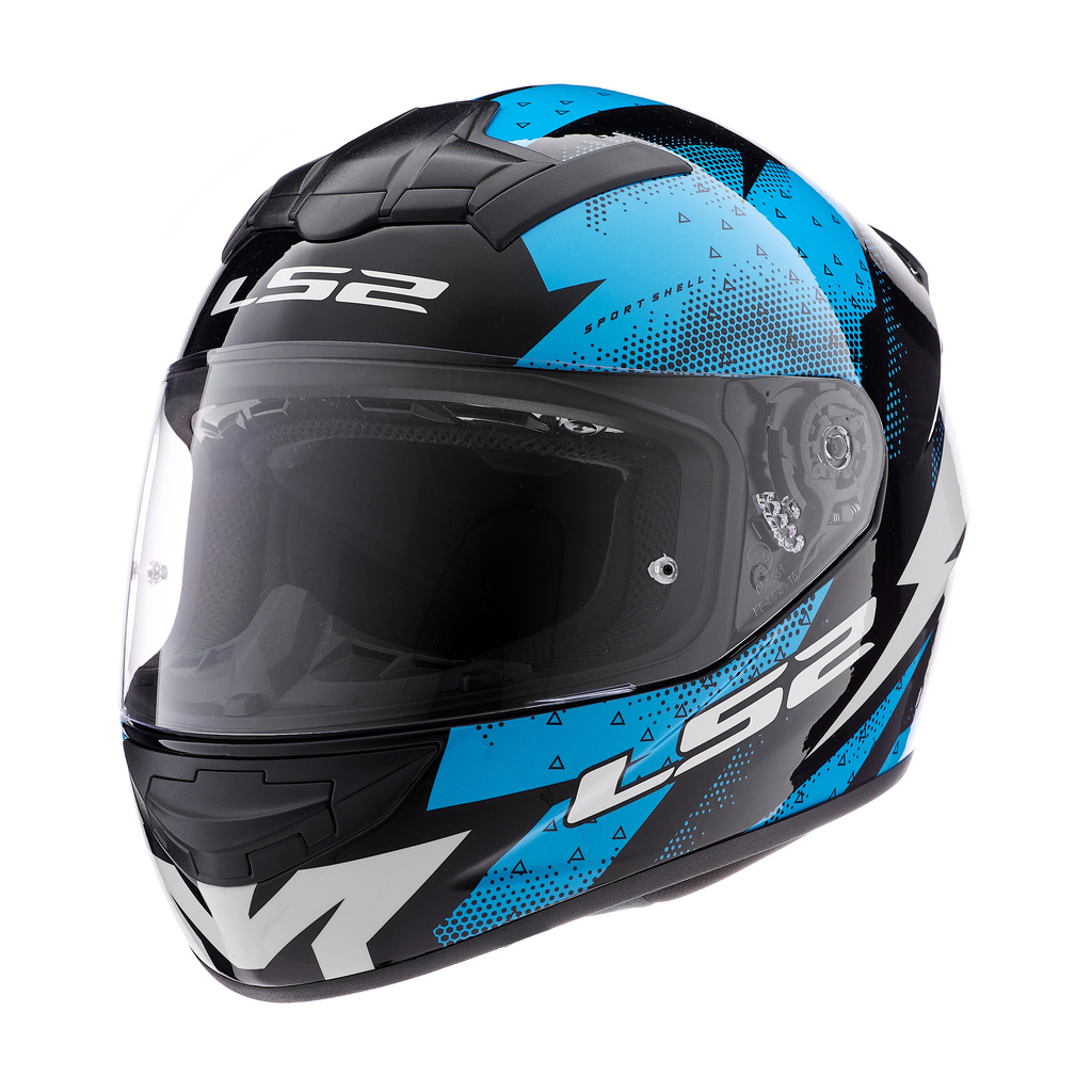 Casco LS2 352 Rookie Thunder Negro Azul GOI S.A