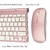 Conjunto ultra fino de teclado e mouse sem fio, receptor USB, 2,4 GHz, compatív - loja online