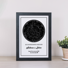 Quadro Mapa Estelar Personalizado ME1 - loja online