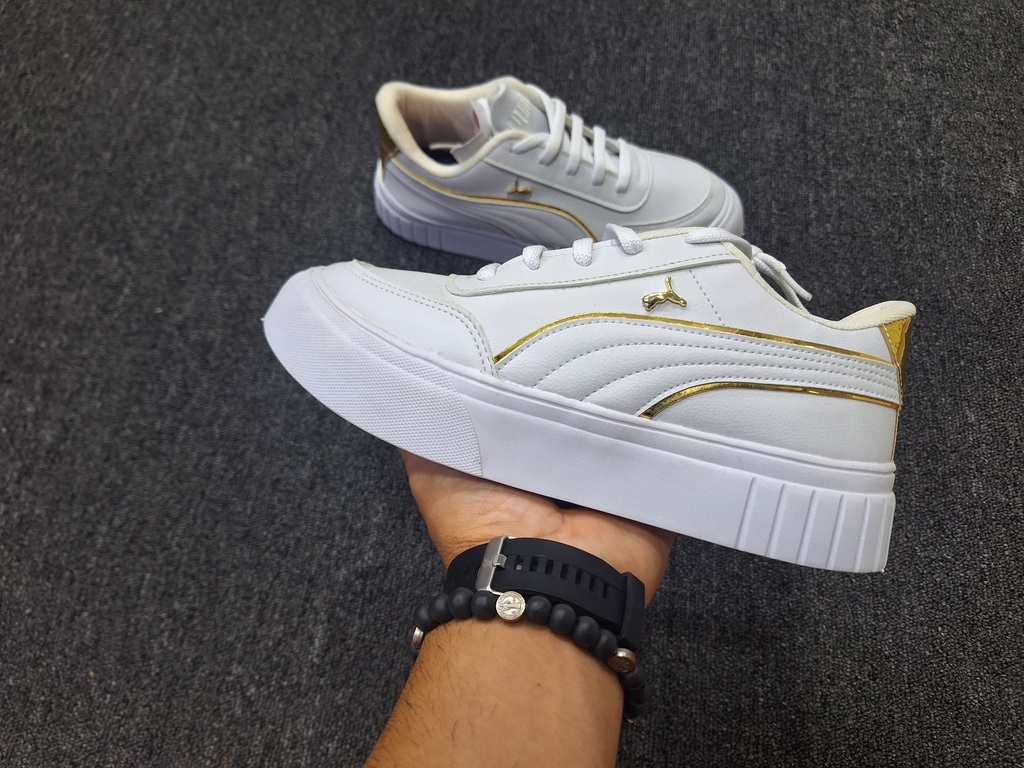 Puma suede mujer dorados top