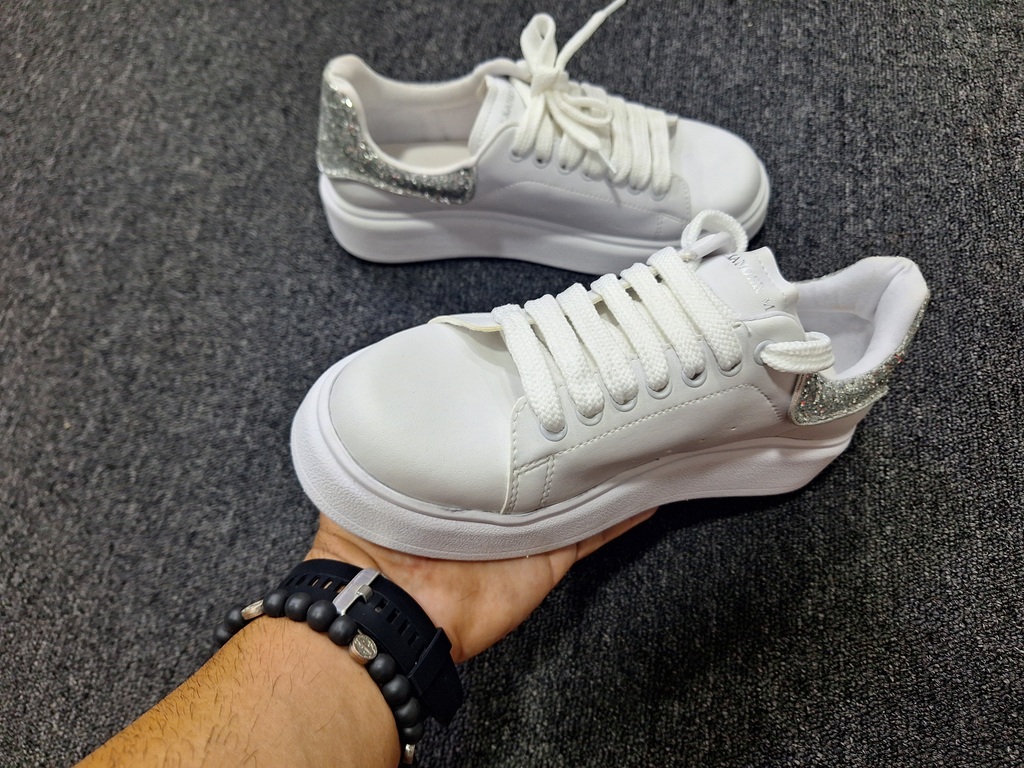 ZAPATILLA DE VESTIR ALEXANDER MCQUEEN DAMA BLANCAS