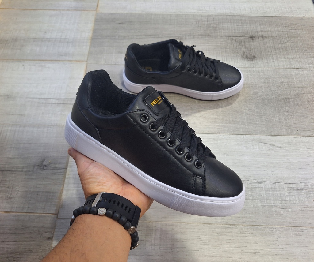 Zapatillas de vestir hombre negras online