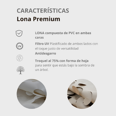 Red de Sombreo LONA PREMIUM 3x4mts Unida