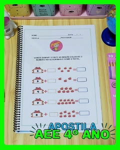 APOSTILA AEE 4º ANO - 30 PÁGINAS - comprar online