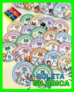 ROLETA SILÁBICA FAMÍLIAS COMPLEXAS - comprar online