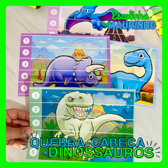 QUEBRA-CABEÇA DINOSSAURO na internet