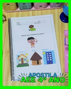 KIT APOSTILAS AEE 1º AO 4º ANO - 120 PÁGINAS