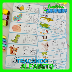 TRAÇANDO ALFABETO - Escolinha do Maurinho