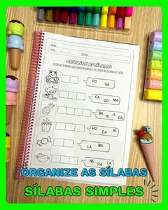 ORGANIZE AS SÍLABAS - SÍLABAS SIMPLES - loja online