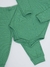 Conjunto Body Canelado Longo Verde - comprar online