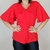 Camisa Feminina Elegante Manga Curta Flare Luxo Social