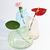 Minivaso de vidro Lis 3 - verde na internet