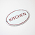 Placa esmaltada KITCHEN oval