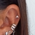 REF 220 PIERCING DE FURO RABO DE SEREIA EM PRATA 8mm