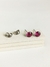 Brinco Ponto Luz Strass Fucsia 5mm - Ref 2097 - comprar online