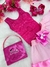 Fantasia Infantil Barbie Pink (Body e Saia Rosa com Broche) - comprar online