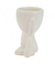 Vaso Branco Cerâmica Boneco Pose 10x11x6.5cm - comprar online