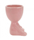 Vaso Rosa Cerâmica Boneco Meditando 11x8x6.5cm - comprar online