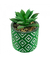 Vaso Verde Cimento Planta Artificial 8x6x6cm - comprar online