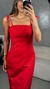 Vestido Vermelho Tricoline - comprar online