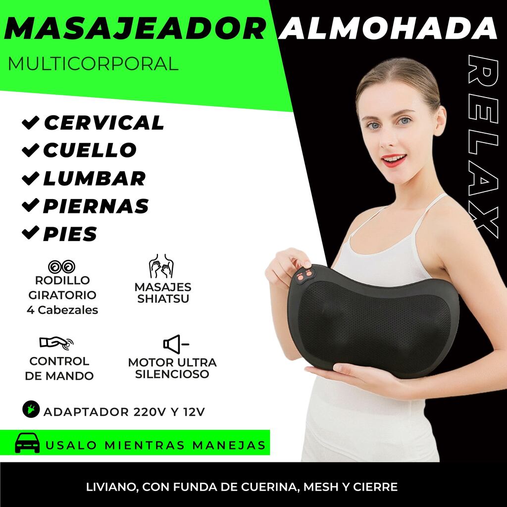 Almohada cervical masajeadora deals