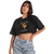 Camiseta Cropped Grafics Preto Time Heals Love