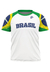 Camiseta Filtro Uv Infantil Brasil Bandeira Overfame Branco - comprar online