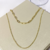 Colar duplo choker e corrente banho em ouro 18 K