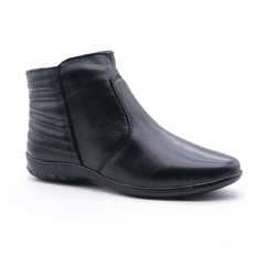 Bota Rasteira Cano Curto Casual Feminina com Zíper Lateral | Improvizzo 627 - comprar online