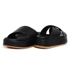 Chinelo Sandália Plataforma Feminino Slide Tiras em X - 550 na internet