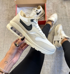 Air Max 1 Bege/Preto - Gabi Soares Calçados