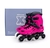 Patins XT Hd Inline Xt Rosa 4 Rodas 80 Mm (PAR)