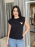 Blusa Muscle Básica Com Detalhe De Strass Alfinete