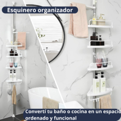 Esquinero Organizador - Organizá tu baño o cocina y dejá de acumular tus productos en cualquier rincón